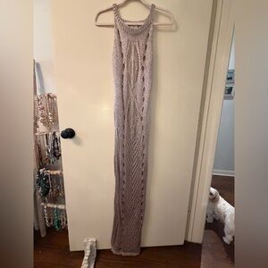 Hot & Delicious Bronze metallic Knit Coverup